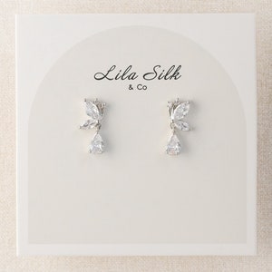ELMER Crystal Bridal Drop Earrings • Crystals Wedding Earrings • Wedding Luxury Earrings • Sparkle Bridal Earrings • Bridal Earrings