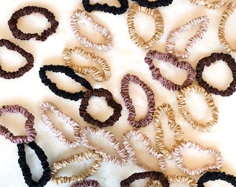 Bio Maulbeerseide Skinny Scrunchies | 6A Grade, 19 mm