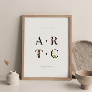 Personalisiertes Verlobungsgeschenk, personalisiertes Hochzeitsgeschenk, Verlobungspaare Initialen Druck, personalisierter Druck, maßgeschneidertes Hochzeitsgeschenk Druck