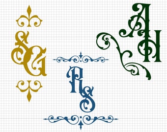 Download Fancy G Monogram Etsy