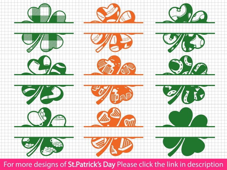 Download Clover Svg St Patricks Day Svg Monogram Svg Clover Name Frames Svgpngdxf Cut File For Cricut And Silhouette Shamrock Svg Clip Art Art Collectibles Vadel Com