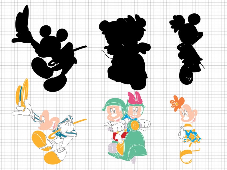 Download 59 Mickey And Minnie Svg Dxf Png Digital Download For Cricut And Silhouette Mickey Mouse Svg Disney Svg Minnie Mouse Svg Clip Art Art Collectibles