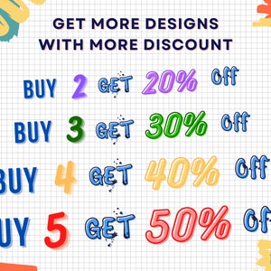 Discount promotions
buy 2 get 20% off
buy 3 get 30% off
buy 4 get 40% off
buy 5 get 50% off