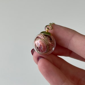 Gold Thread Pendant Necklace With Custom Floss Color Options - Etsy