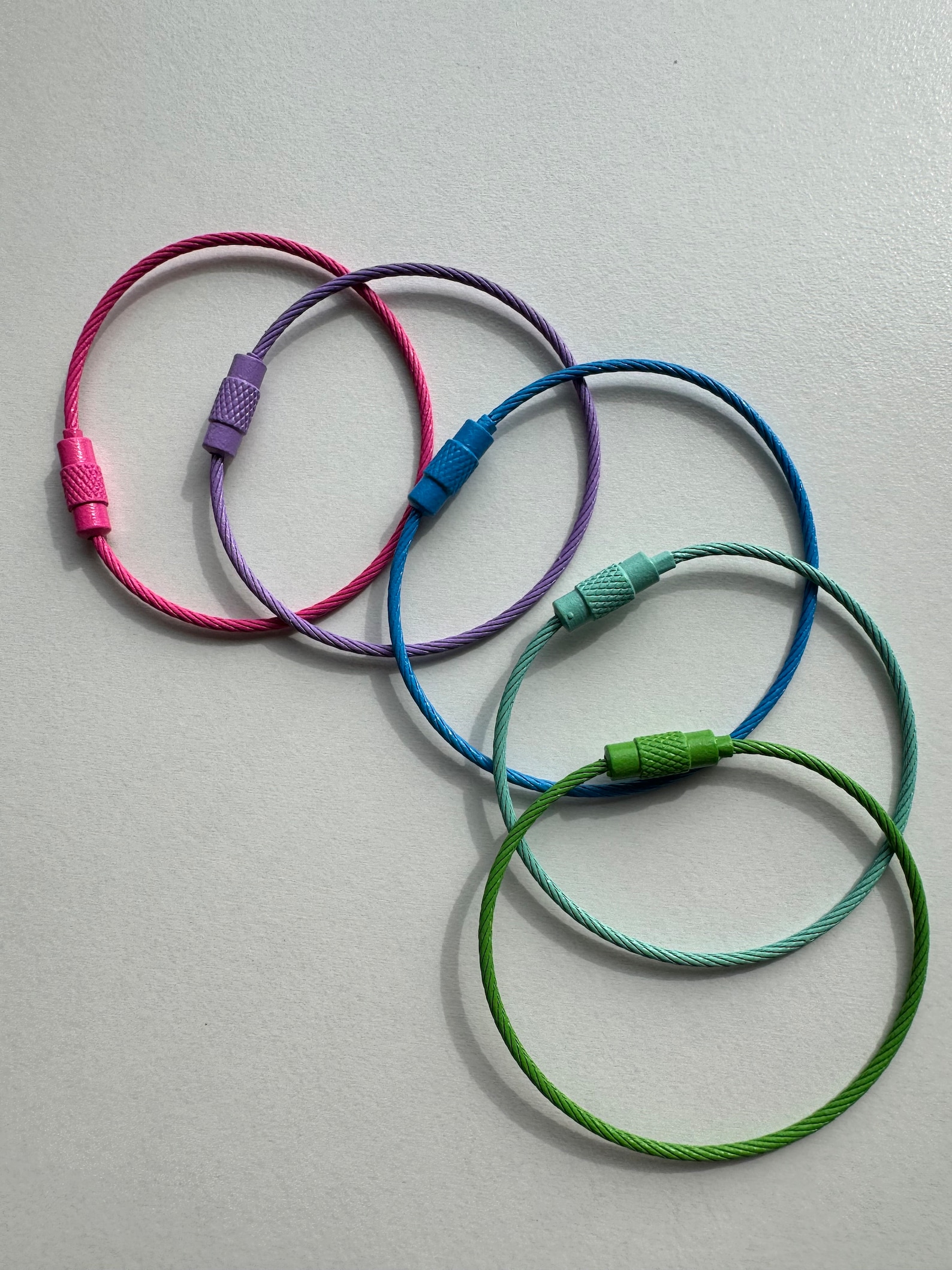 5 Metal Twist Lock Bobbin Floss Ring Set - Etsy
