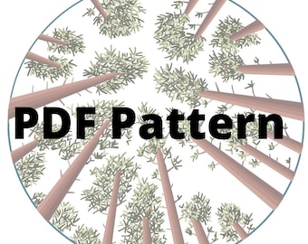 Forest Embroidery Digital Pattern PDF