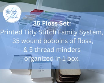 35 Floss Set with Tidy Stitch Organization System