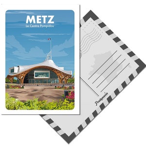 Carte postale de Metz Pompidou