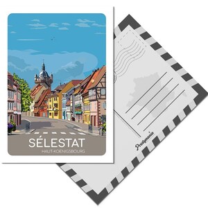Carte postale de la ville de Selestat