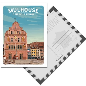 Carte postale de la ville de Mulhouse