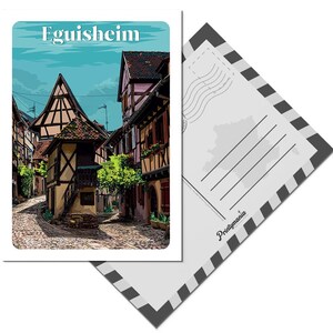 Carte postale de la ville de Eguisheim