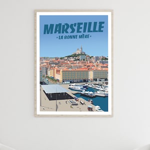Affiche de Marseille - La Bonne Mère