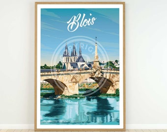 Cartel de la ciudad de Blois