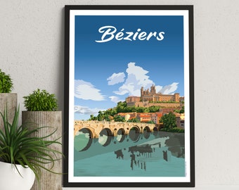 Affiche de la ville de Béziers