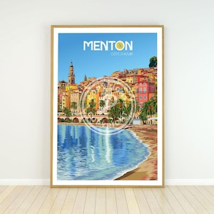 Póster de Menton - la Costa Azul