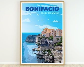 Affiche de la ville de Bonifacio