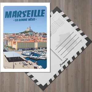 Carte postale de Marseille - La Bonne Mère