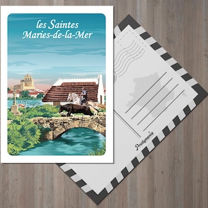 Carte postale de la ville des Saintes Maries de la Mer