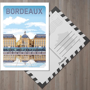 Carte postale de la ville de Bordeaux