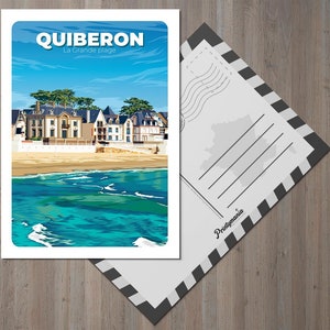Carte postale de la ville de Quiberon