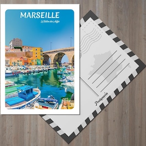 Carte postale de Marseille - Vallon des Auffes