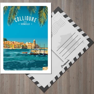 Carte postale de la ville de Collioure
