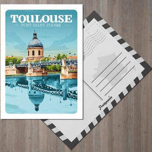 Carte postale de la ville de Toulouse