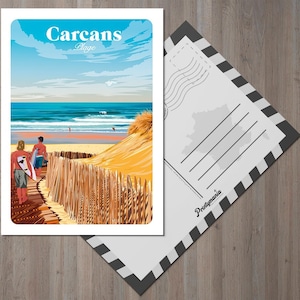 Carte postale de Carcans - plage
