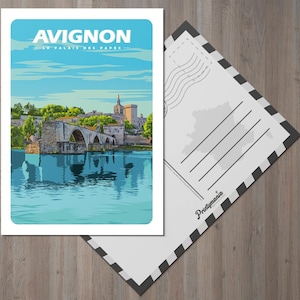 Carte postale de la ville d'Avignon