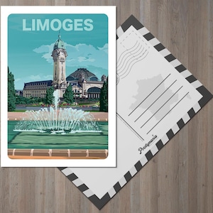 Cartolina dalla città di Limoges