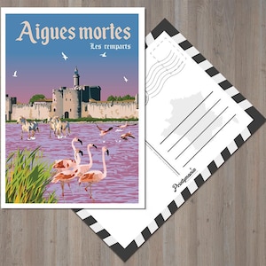 Carte postale de la ville de Aigues-Mortes