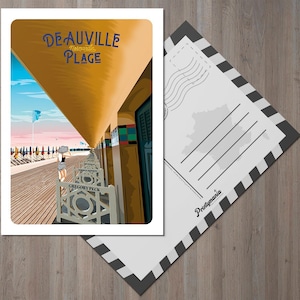 Carte postale de la ville de Deauville