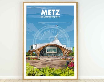 Metz Pompidou poster