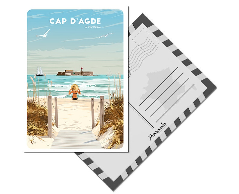 Carte postale du Cap d'Agde image 3