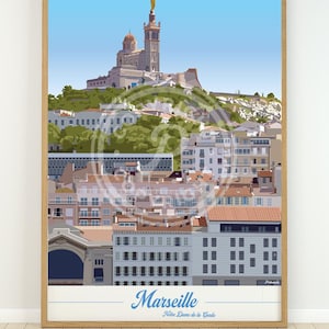 Marseille poster - Our Lady of the Guard