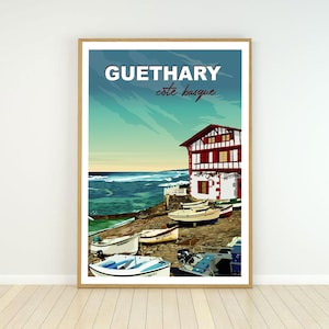 Cartel del pueblo de Guethary