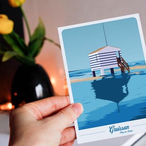 Carte postale de Gruissan - chalet