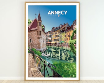 Affiche de la ville de Annecy