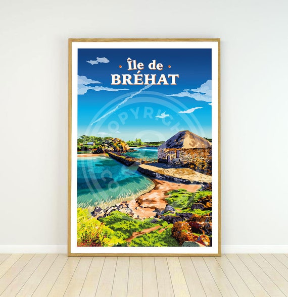 ブレハット島のポスター - Etsy 日本