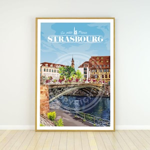 Strasbourg city poster
