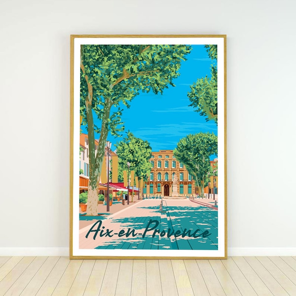 Affiche de la ville d'Aix-en-Provence