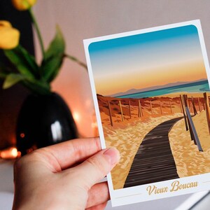 Carte postale de Vieux Boucau - plage