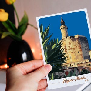 Carte postale de Aigues-Mortes - la tour