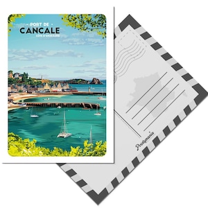 Carte postale du port de Cancale