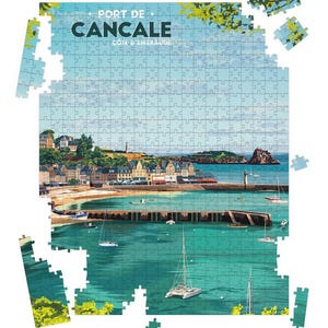 Puzzle des Hafens von Cancale