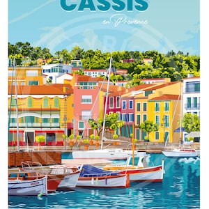 Cartaz de Cassis na Provença imagem 2
