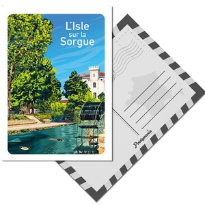 Carte postale de l'Isle sur la Sorgue - Roue