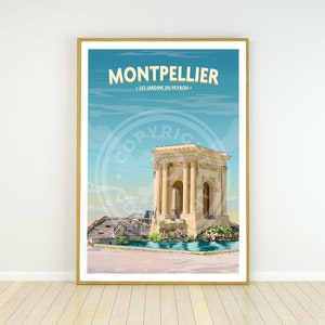 Affiche Montpellier - Peyrou