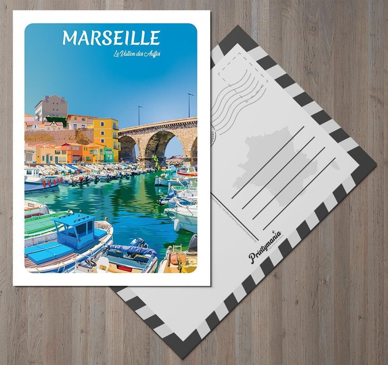 Carte postale de Marseille - Vallon des Auffes image 1