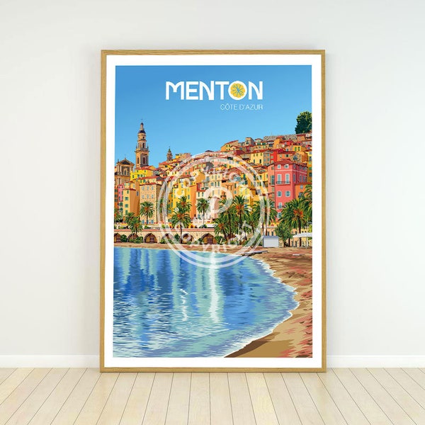 Affiche de la Ville de Menton